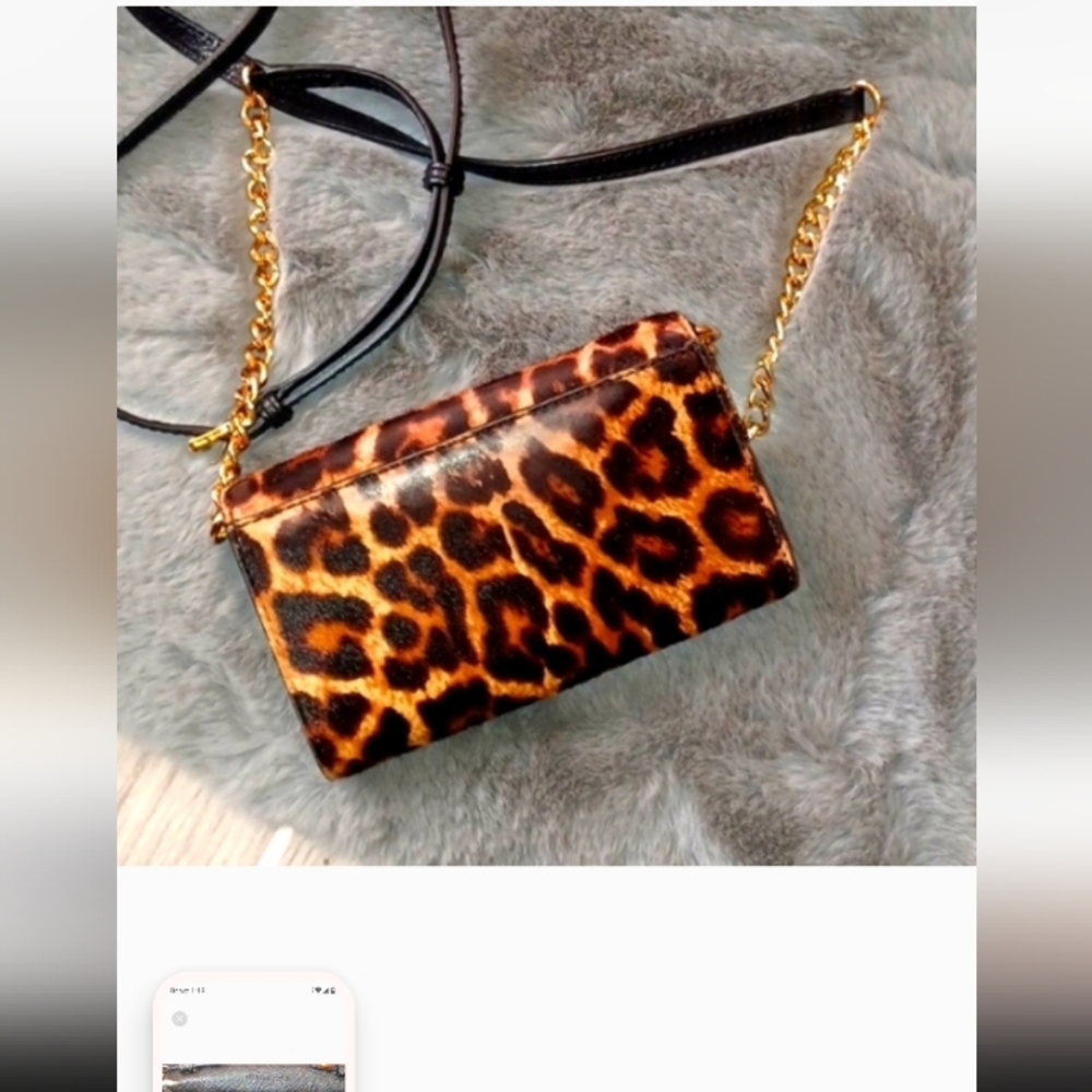 MK Leopard Mini Crossbody - Picture 2 of 5